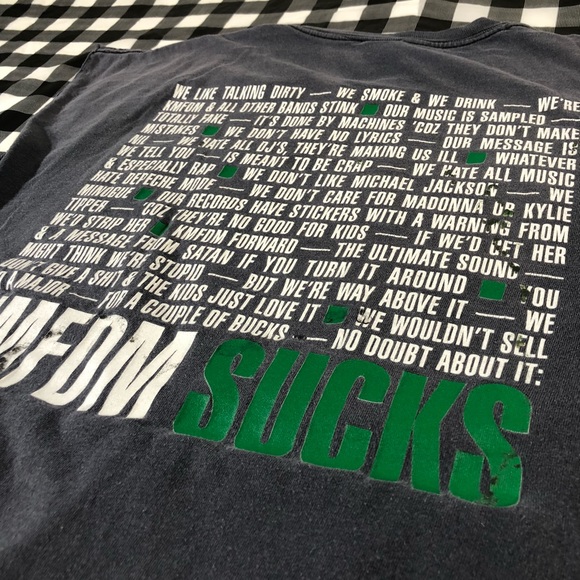 KFMDM Sucks Rock Electro Band Distressed Vintage T - Picture 7 of 16